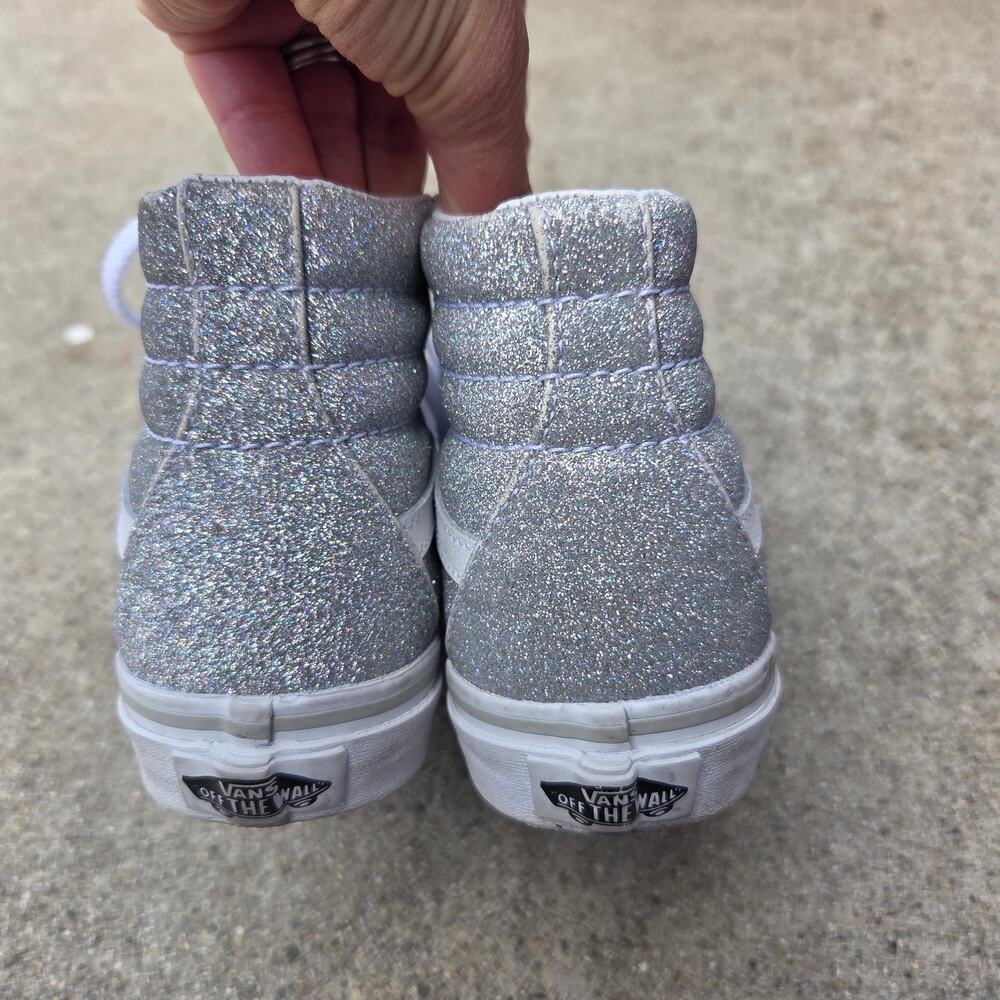 Vans | SK8 Hi Lurex Glitter Sneakers | Size 13.5 - Picture 4 of 6